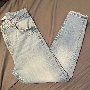 Zara light blue skinny jeans